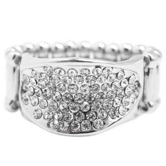 Sparkling Waters White Rhinestone Ring - Picture 3 of 3